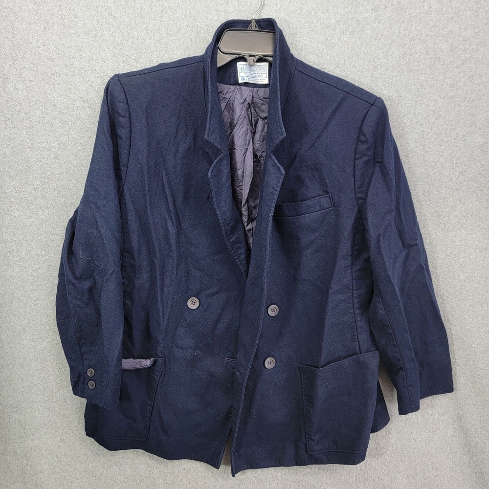 Vintage Pendleton jacket Women's Size 20W Blue 100% Virgin Wool  Blazer Coat